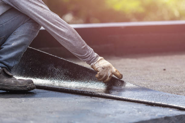 Professional Basement Waterproofing technician working in New Bavaria, OH